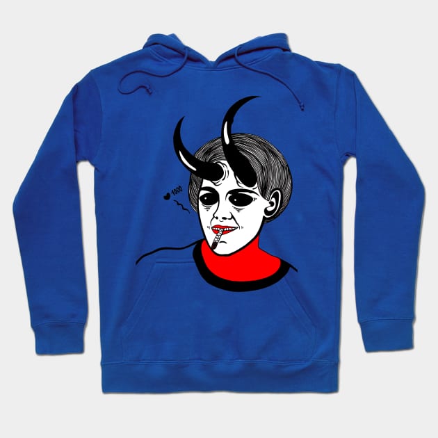 Smoking Succubus Hoodie by FUN ART